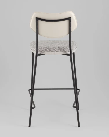 Стул полубарный Casey серый с серой экокожей Stool Group арт.УТ000039577