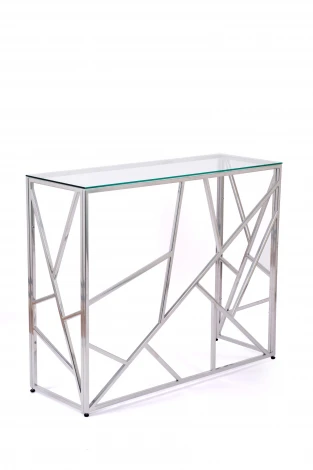 Консольный стол AllConsoles 1051-CS clear серебряный
