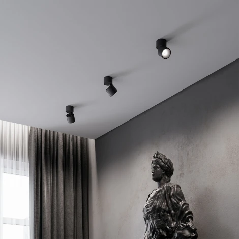 Светильник потолочный светодиодный Elektrostandard Rolly 25112/LED черный (220V, круглые)