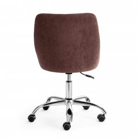 Кресло SWAN коричневый (флок)