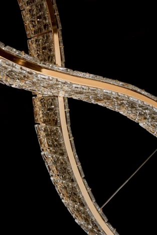 Подвесной хрустальный светодиодный светильник Fluorite Ravissement FL1057-22P (220V, на тросе)