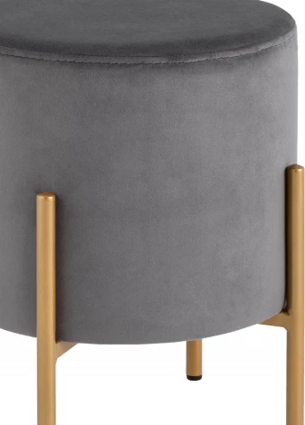 Пуф Кейси велюр серый УТ000035903