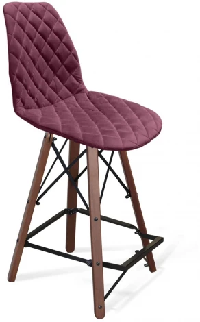 Стул полубарный SHT-ST29-C12/S80-1 ежевичное вино/темный орех/черный от фабрики Sheffilton