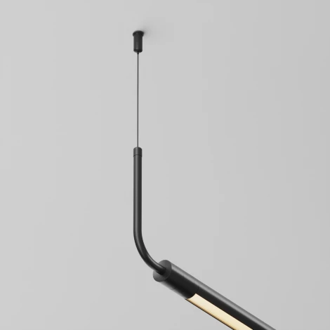 Заглушка для подвесного монтажа системы Shelf без ввода питания с тросом Maytoni Accessories for system Shelf CA024PL-B