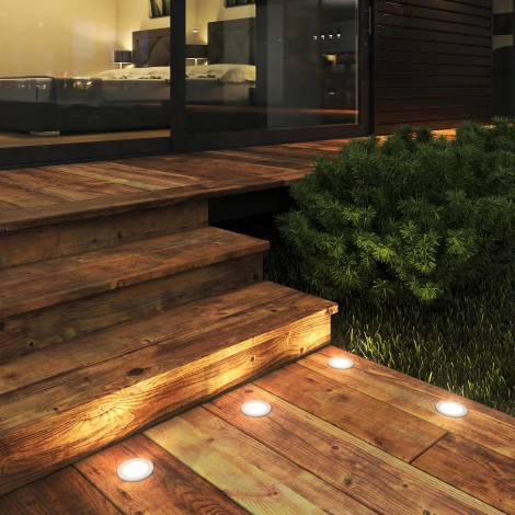 Встраиваемый светильник уличный Elektrostandard MRL LED 1108 белый (220V, круглые, IP65)