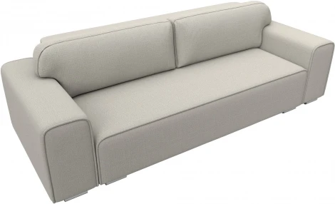 Диван прямой Лига-029 (Бежевый/Рогожка) Лига Диванов арт.122651