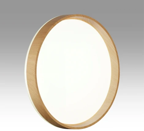 Настенно-потолочный светильник Sonex Gari Wood 7684/EL BASICA SN пластик/кор. под дер. LED 70Вт 3000-6000K D490 IP43 пульт ДУ