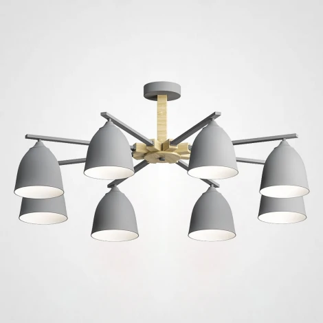 Потолочная люстра на штанге Noa 8 Gray ImperiumLoft Noa01 (183461-26) (220V)