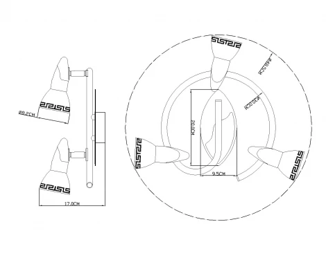 Спот Globo NOVARA 5449-3