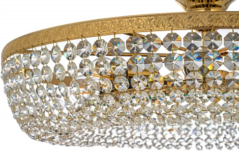 Потолочная люстра буше Arti Lampadari Favola E 1.4.60.502 G (220V, хрусталь, кольцо)