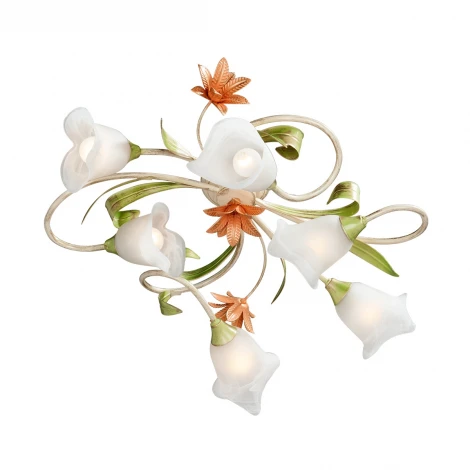 Потолочная люстра Vitaluce V1532/6PL (220V, цветы, листья)