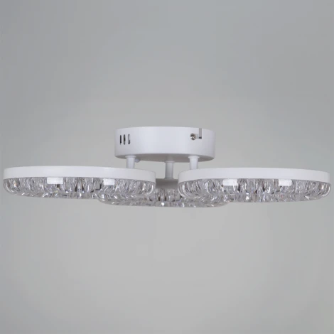 Потолочная люстра светодиодная на штанге с пультом регулировкой цветовой температуры, яркости и ночным режимом Reluce 09847-0.3-03A WH