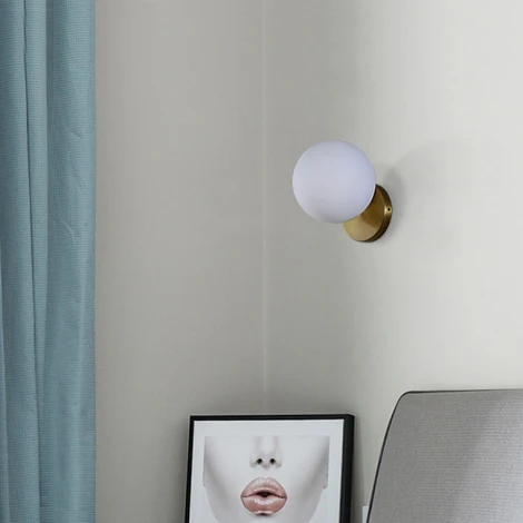 Настенный светильник (бра) Tip Of The Tongue - Wall Mounted, 2015 L D20 ImperiumLoft Brume01 (177976-26) (220V, шар)