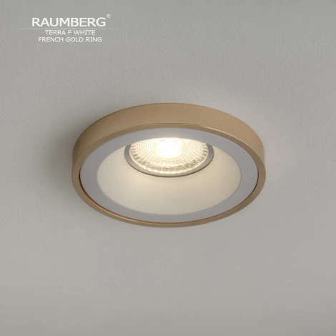 Встраиваемый светильник Raumberg Terra F TerraFWh\FGd White\French Gold