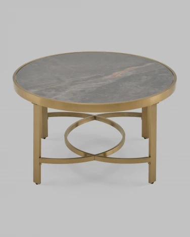 Журнальный столик Адриана 80*80 см серая керамика Stool Group арт.УТ000041496