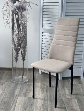 Стул МОНАКО цвет Marseille-13 Латте, велюр / черный каркас M-City 64600