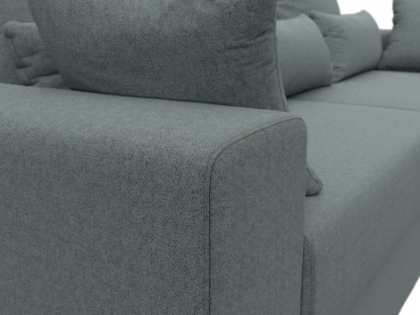 Диван прямой Майами (Серый/Рогожка) Лига Диванов арт.121154