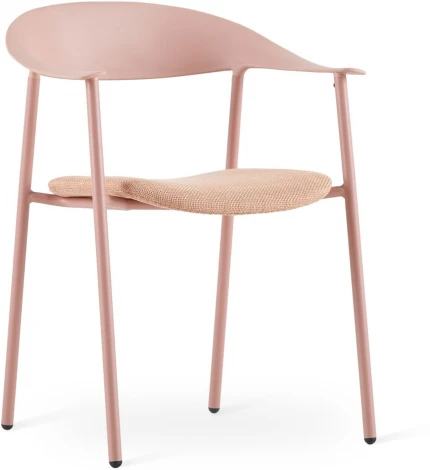 Стул Eila с подушкой пластик розовый Stool Group арт.УТ000039780