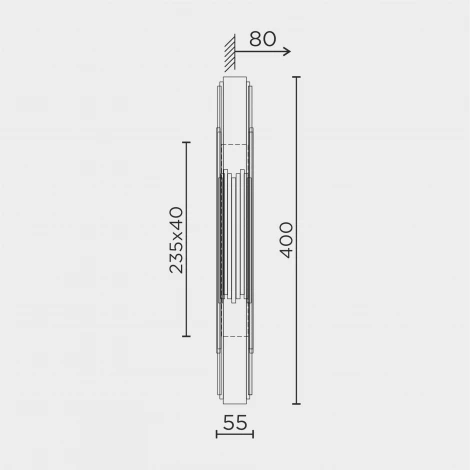 Бра светодиодное Modelux ML.548.400 GD