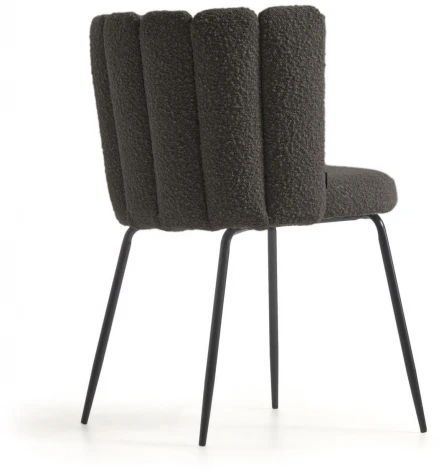 Обеденный стул La Forma (ex Julia Grup) Aniela (Черный/ Пена,Металл,Фанера)