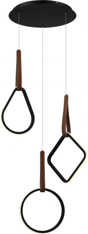 Светильник подвесной ST Luce Shape SL6131.403.36 Черный/Черный, Терракотовый LED 1*36W 4000K (220V, на проводе)