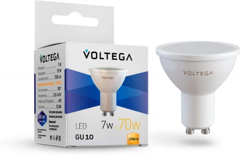 Светодиодная лампа Simple MR16 7W 2700K 110 GU10 Voltega Sofit GU10 7247