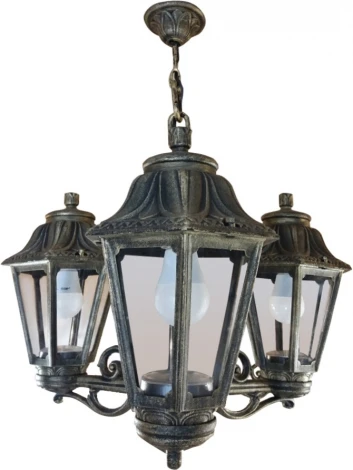 Уличный светильник подвесной Fumagalli Anna E22.120.S30.BXF1R (220V, на цепи, под старину, IP44)