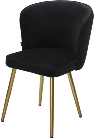 Стул M-City МОНЕ ZIZI 521 Черный, велюр / Золотой каркас