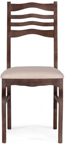 Деревянный стул Woodville Амадиу бежевый / орех 528927