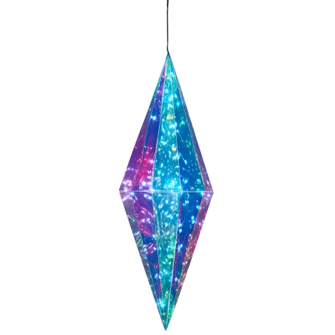 Светильник декоративный «Брильянт», на батарейках 3AA (не в/к). 100 светодиодов цвет корпуса радужный Uniel ULD-R506 3АА DIAMOND