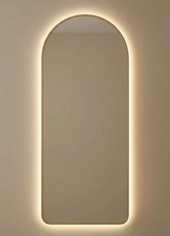 Arch XL LED Gold Зеркало в полный рост в раме с подсветкой Art-Zerkalo SM121LGL 13961