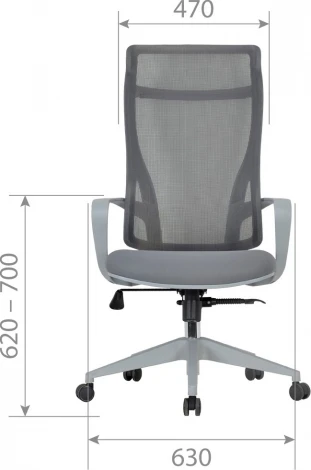 Компьютерное кресло CHAIRMAN CH577 (Пластик,Ткань,Сетка/Серый)