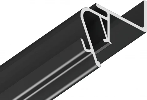 Алюминиевый профиль для натяжного потолка с шириной зазора 15мм для светодиодной ленты до 10мм Ambrella Illumination GP4100BK