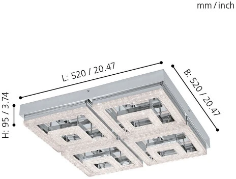 Потолочный светильник Eglo Fradelo 95661 (LED, 220V)