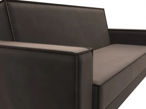 Диван-книжка Куба (Коричневый/Велюр) Лига Диванов арт.122042