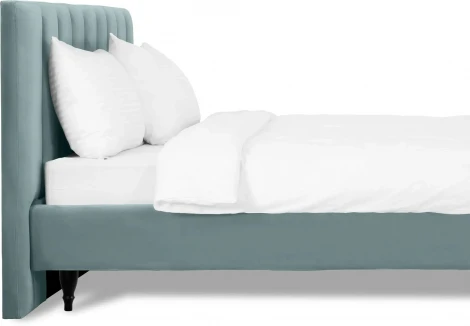 Кровать Queen II Sofia L 1600 ОГОГО (арт.577474), (Ткань/Бирюзовый)