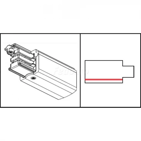 Donolux Шинопровод (трек) DL000210RT (220V)