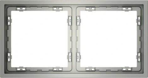Рамка на 2 поста (сталь) Voltum S70 VLS100205