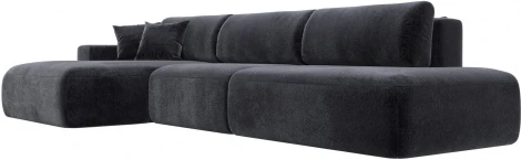 Диван угловой Лига-036 НПБ Модерн Лонг левый угол Лига Диванов (Велюр) арт.127763L