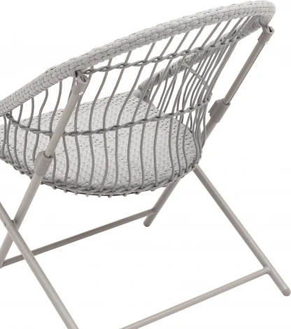 Комплект складной мебели для сада Stool Group Soley тёмно-серый арт.УТ000039923