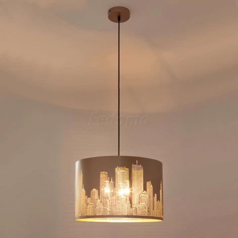 Подвесной светильник Eurosvet City 50066/3 золотой