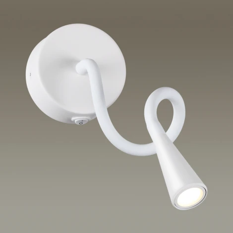 Спот на гибкой ножке для чтения Odeon Light Odds 4255/3WL (LED, 220V, выключатель)