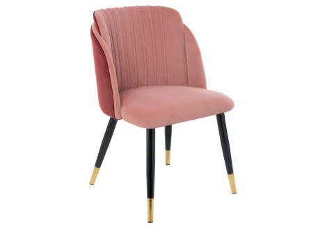 Обеденный стул на металлокаркасе Woodville Orly coral / red 11783
