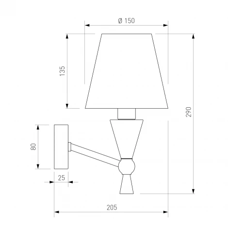 Бра с керамическим декором Eurosvet Teja 103014
