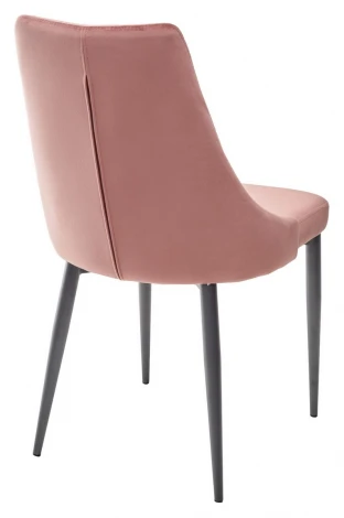 Обеденный стул M-City NEPAL BLUVEL-52 PINK/ серый каркас, велюр