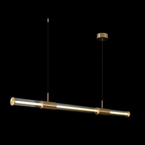 Подвесной светильник Crystal Lux LINEUP SP24W LED BRASS (220V, на проводе, круглые)