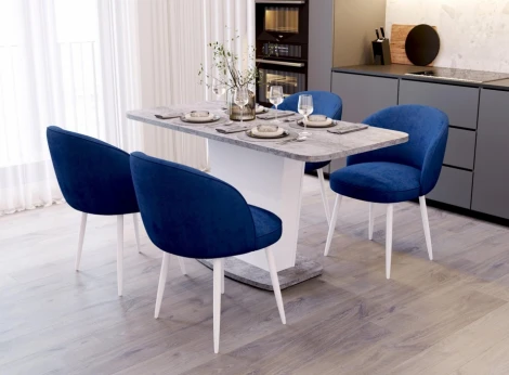 Кухонный стол Аквилон Woodville (Пластик,ЛДСП/Белый) арт.608569