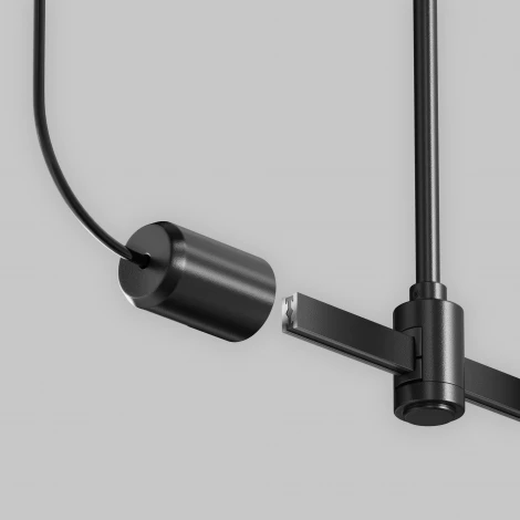 Ввод питания боковой Flarity черный Maytoni Accessories for tracks Flarity TRA154C-SB1-B (24V)