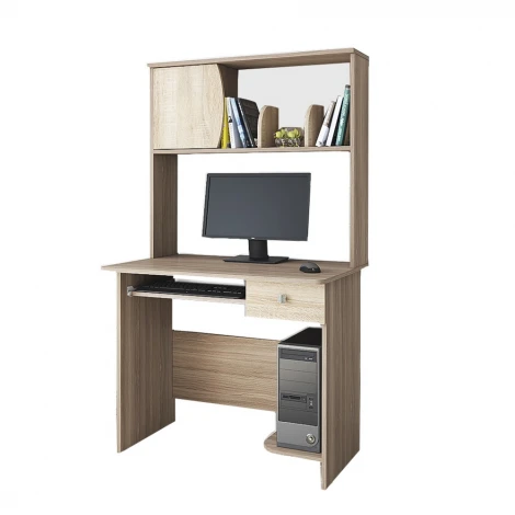 Стол компьютерный ТЭКС Грета-4, ясень шимо