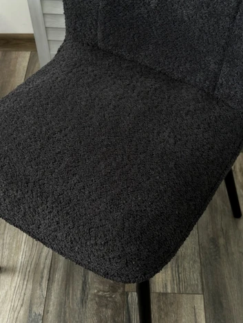 Стул COMO UF998-16 темно-серый, букле / черный каркас / Товарный знак DISAUR